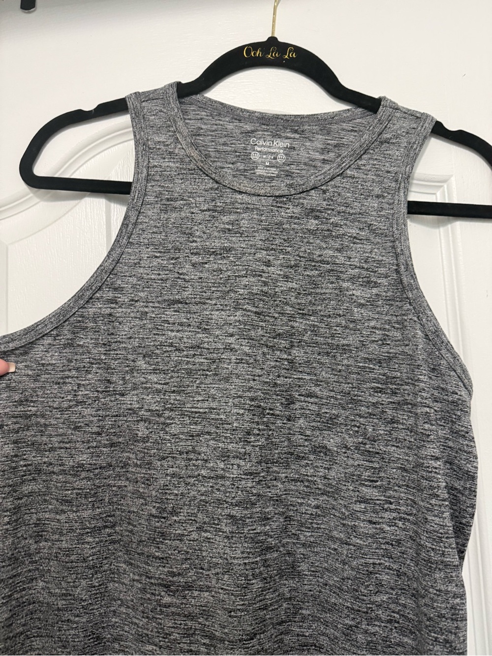 Calvin Klein sleeveless Grey Midi Bodycon Dress Sz M - Picture 2 of 5